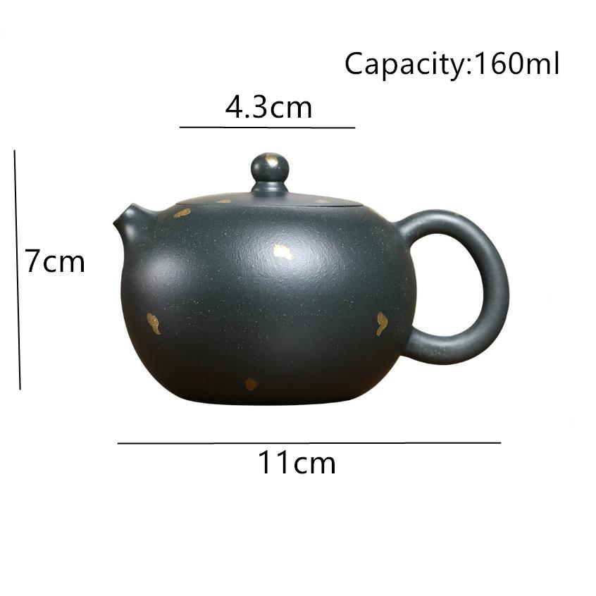 Chinese Yixing Purple Clay Teapot Handmade Xishi Tea Pot Beauty Tea Infuser Kettle Household Tradition Zisha Teaware 150ml