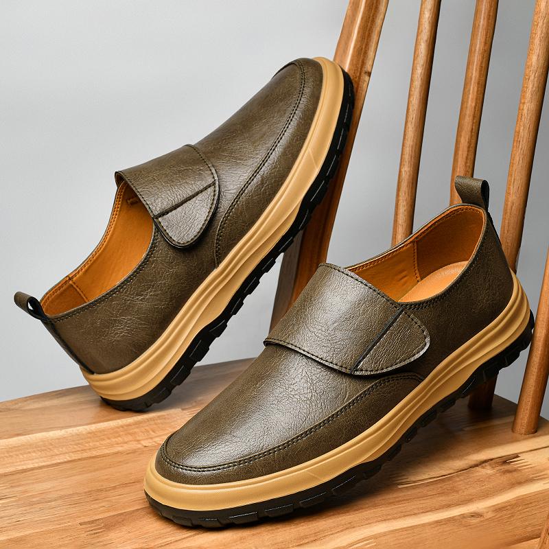 Fashion High Quality Top Layer Cowhide Loafers Luxury Brand Man Genuine Leather Business Casual Men‘s Shoes Non Slip Sole Comfort Shoes