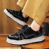 Modische vulkanisierte Sneaker Herren Neue Freizeitschuhe Streetstyle Sport Walking Canvas-Sneaker für Herren Punk Bequeme Herren-Sneaker