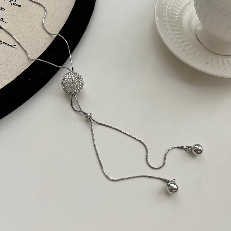 No fading autumn and winter sweater chain simple niche long necklace women's pendant fringed accessories pendant