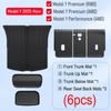 All Weather Cargo Liners for 2025 2026 Tesla Model Y Juniper Model 3 Trunk Mat Front and Rear Frunk Trunk Tray Mats Accessories