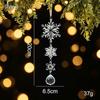 Crystal Clear Acrylic Snowflake and Icicle Christmas Tree Ornaments