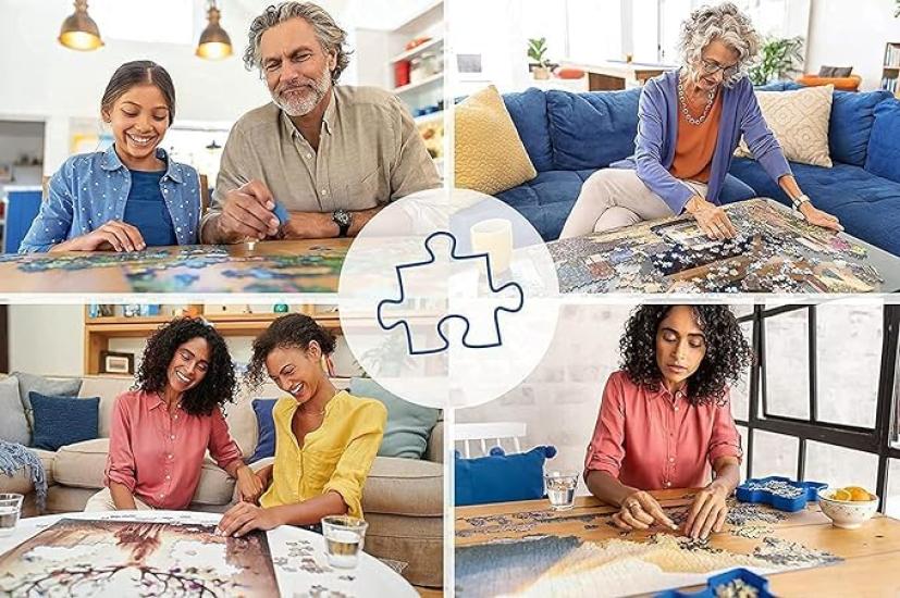 Ravensburger 1000-Piece Jigsaw Puzzle, Around the World In Eighty Days, Finished Size: 70x50cm, 16961 0 [Puzzle, Gift (BirthdayChristmas)]
