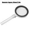 5X 10X Handheld Magnifying Glass 12 LED Illuminated Lighted Magnifier for Reading