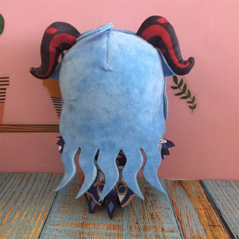 Juego Anime Genshin Impact Muñeco de Peluche Juguete 20cm Arataki Itto Ganyu Cosplay Lindo Suave Almohada Rellena Regalo para Niños