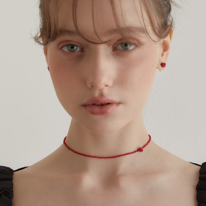 TATIANA (925 Silver) Dorothy Rose Bead Necklace NZ2126