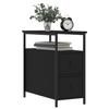 VidaXL Bedside Tables 2 Pcs Black 30x60x60 Cm Engineered Wood 826064