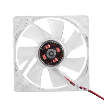 80mm LED Světlo 12V 4Pin Tichý Ventilátor pro Chlazení PC Skříně Počítačový Chladič Modrý