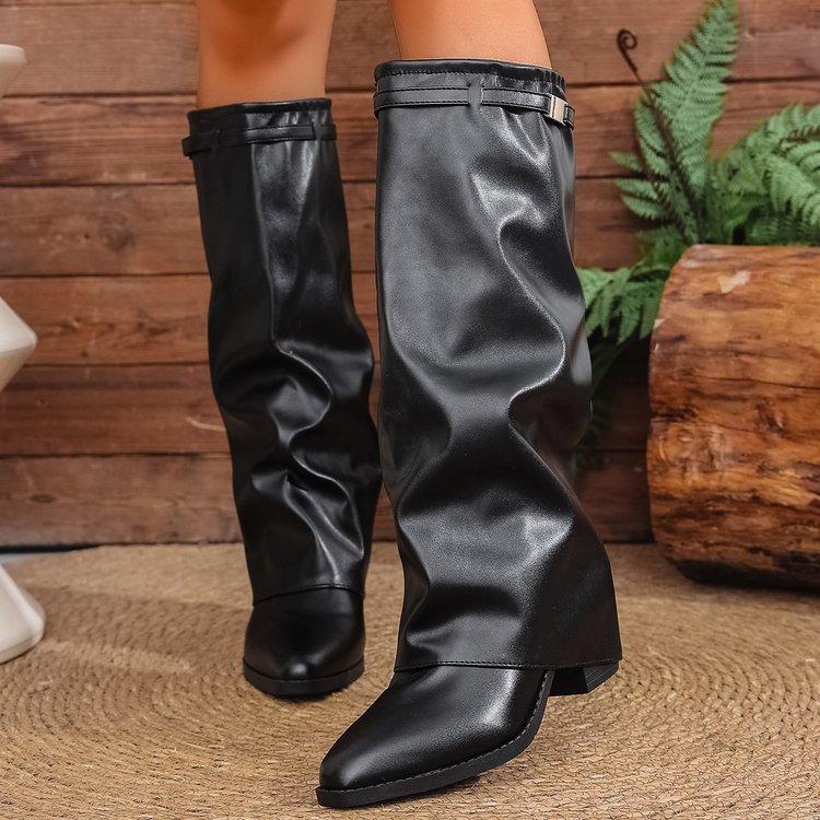 Large size pants boots women's autumn and winter new fashion high boots women's boots children
