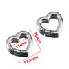 2Pcs 1Pc Charm Stainless Steel Buckle Heart Circular Connector DIY Necklaces Jewelry Making Lobster Buckle Accessories Wholesale