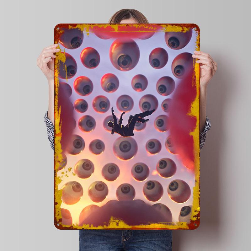 Watching You Tin Plaque Poster Customized Wall Art Retro Vintage Metal Signs for Man Cave Wand Deko Room Decorations Coffee Bar