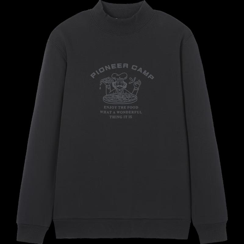 Tuoluzhe Men s Semi-High Collar Fleece Lined Casual Sweatshirt AYK14305231 M