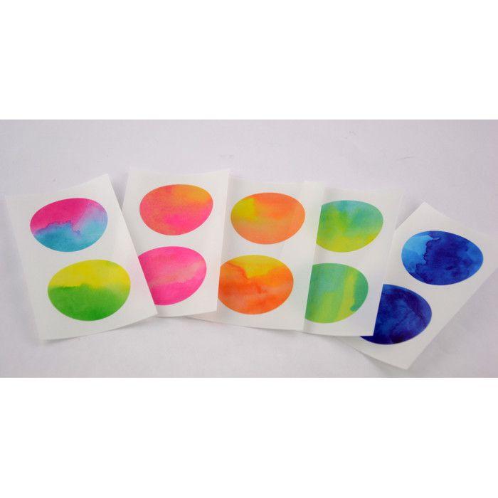 Masking Tape MT Casa Seal Sticker Round In Washi Gradient Watercolor