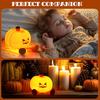 Pumpkin LED Lamp Silicone Dimmable Bedroom Nursery Nightlight Rechargeable Bedside Touch Lamp Woman Kids Office Desk Birthday Gifts Halloween Decor