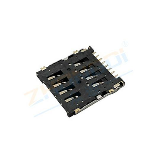 Flip-Type H1.5 MicroSIM Card Socket MICRO-SIM-0012-P