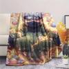 1Pc Naruto Easter Print Flannel Blanket, High Quality Comfortable for All Seasons, Home Decor, Warmth and Comfort, Perfect for Christmas Gifts