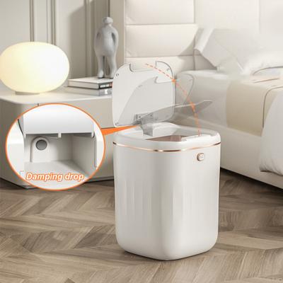 20L Smart Automatic Trash Can with Lid Waterproof Electric Sensor Garbage Bin 3 Opening Methods Kitchen Bathroom Dorm Silent Odor- Free High