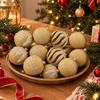 12-Piece Christmas Bauble Set, Soft-Texture Ball Decorations with Decorative Motifs and Top Rings for Holiday Tree Displays