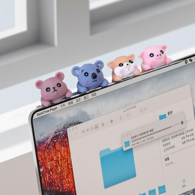 Tierform Ornament Dekoration Einfach und Niedlich Auto Innenzubehör Harzmaterial Verwendet für Auto Navigationsbildschirm