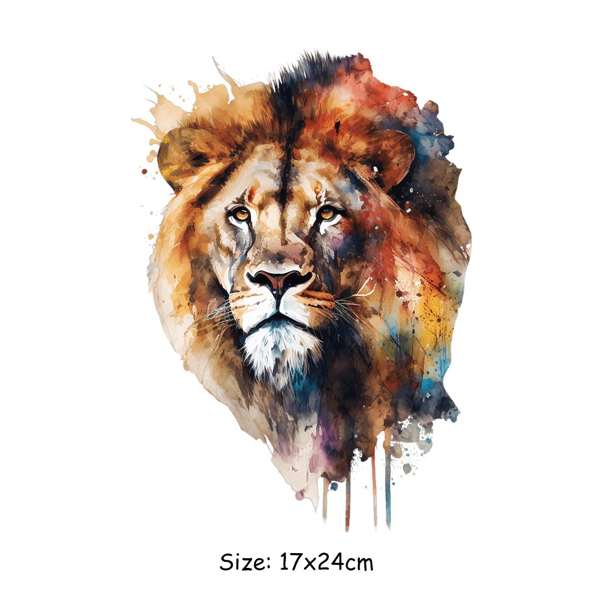 

Термонаклейки лесной лев, термопресс, аппликация, модные полосы, аксессуары «сделай сам», наклейки для джинсов, нашивки с железом на наклейках