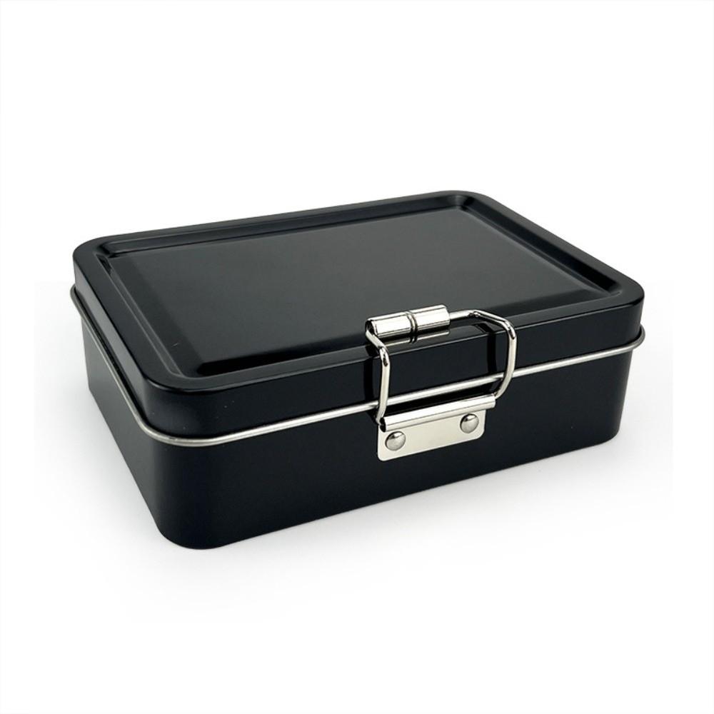 Solid Color Buckle Iron Box Metal Fishhook Organizer Case  Fishing Accessories