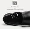 Men's High Heel Leather Shoes - 6CM and 8CM Height Options, Genuine Leather, Trendy Pointed Design
