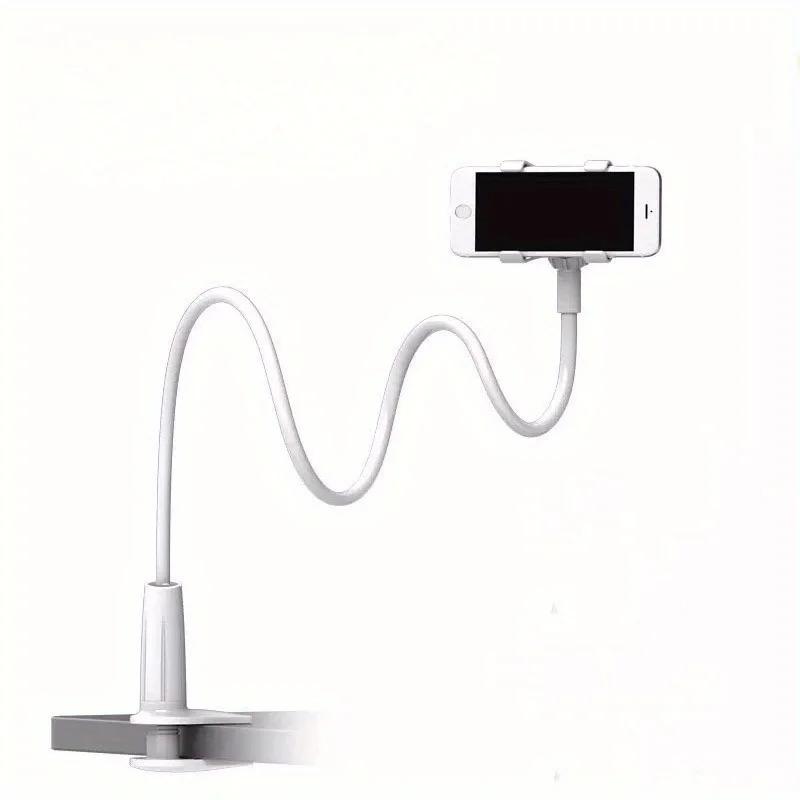 Lazy Bedside Desktop Mobile Phone Clamp Bracket Flexible Long Arm Gooseneck Lazy Person Bracket with Handle Overhead Live Bracket