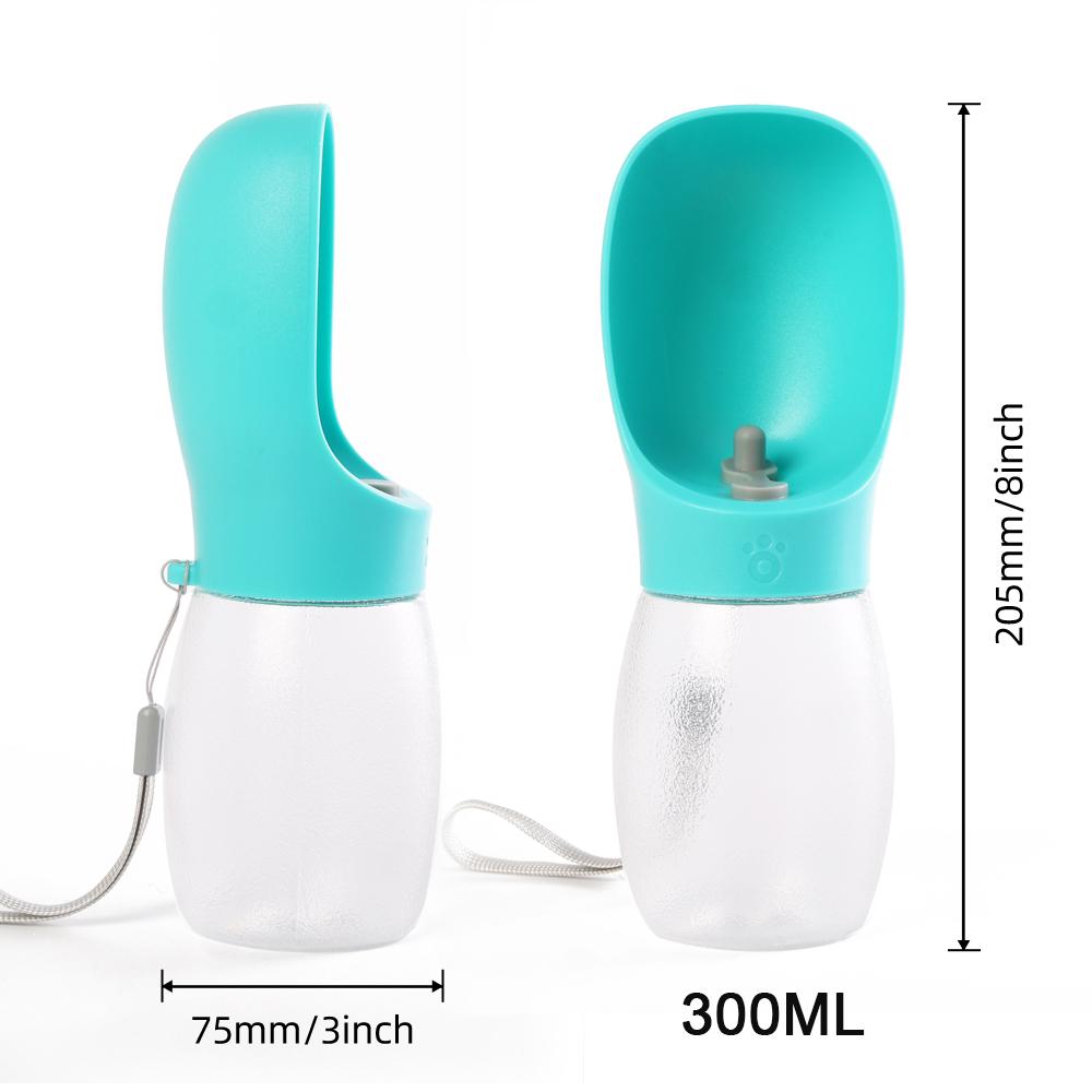 300ML Dog Water Bottle Portable Pet Drinking Bowl For Small Medium Dogs Cat Outdoor Leak-proof Puppy Water Dispenser Supplies