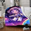 1pc Astronaut Costume Blanket, Lightweight Flannel Fleece with Digital Printing, Soft Warm for Sofa, Travel, Camping, Office, Couch, Chair, and Bed, A