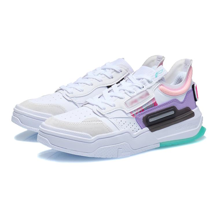 Li Ning Geek Low top Skateboard Shoes Women's White AGCR154-2