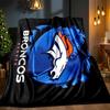 Denver Broncos Logo Blanket Outdoor Flannel Blanket for Camping, Hiking, Garden Parties, Picnic Essentials,gift for family and friends