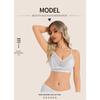 Women Sexy French Style Lace Mesh Breathable Wireless Bra