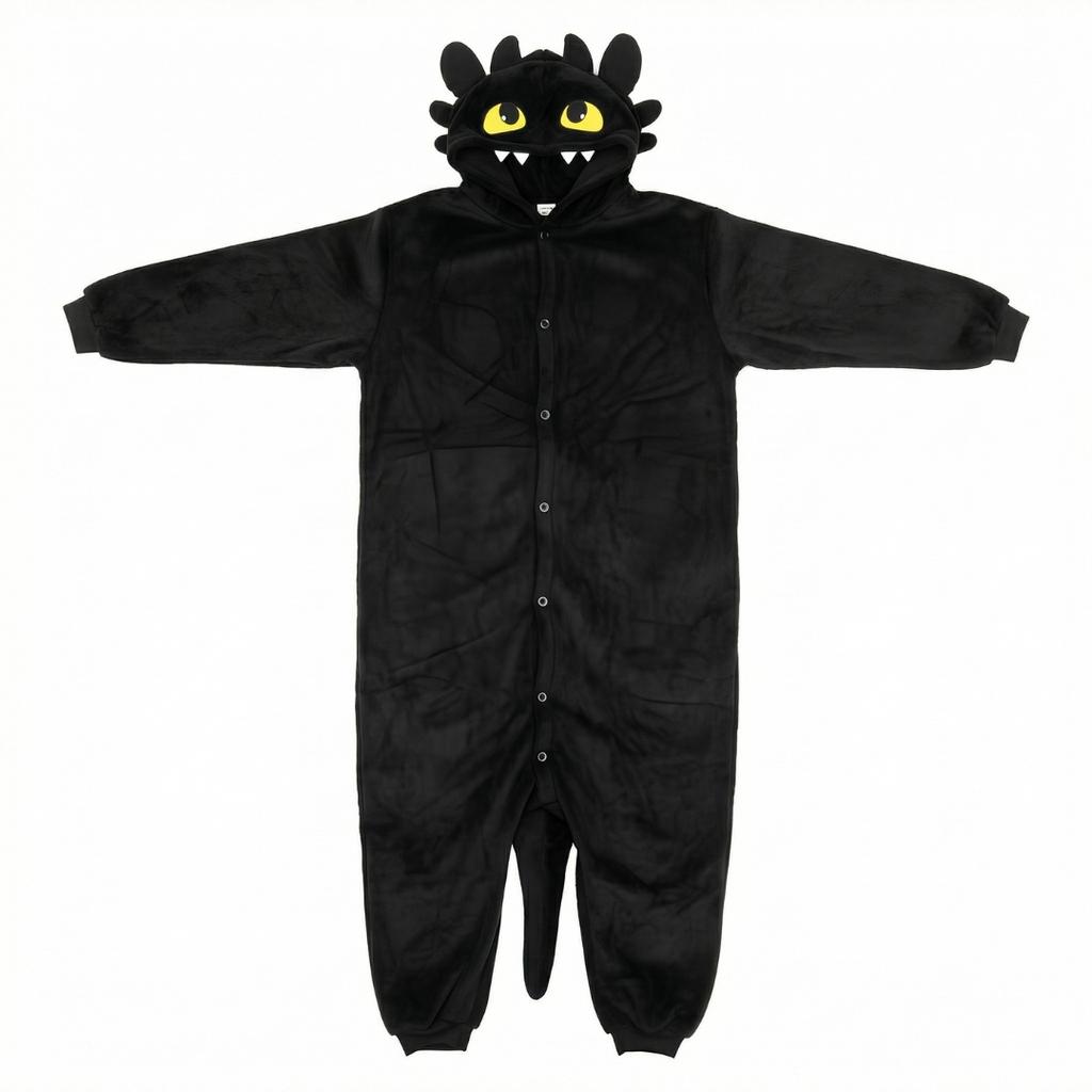Pigiama Onesie Kigurumi Costume Travestimento Sdentato XXL: 185 - 195Cm