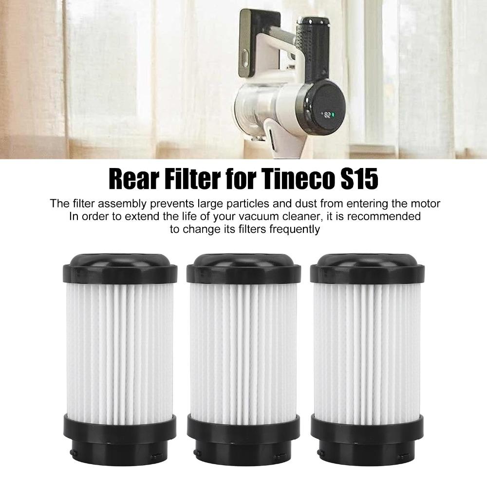 3PCS Shockproof Motor Filter Washable Dust Filter Pads for Tineco S15 Cordless Vacuum Cleaner