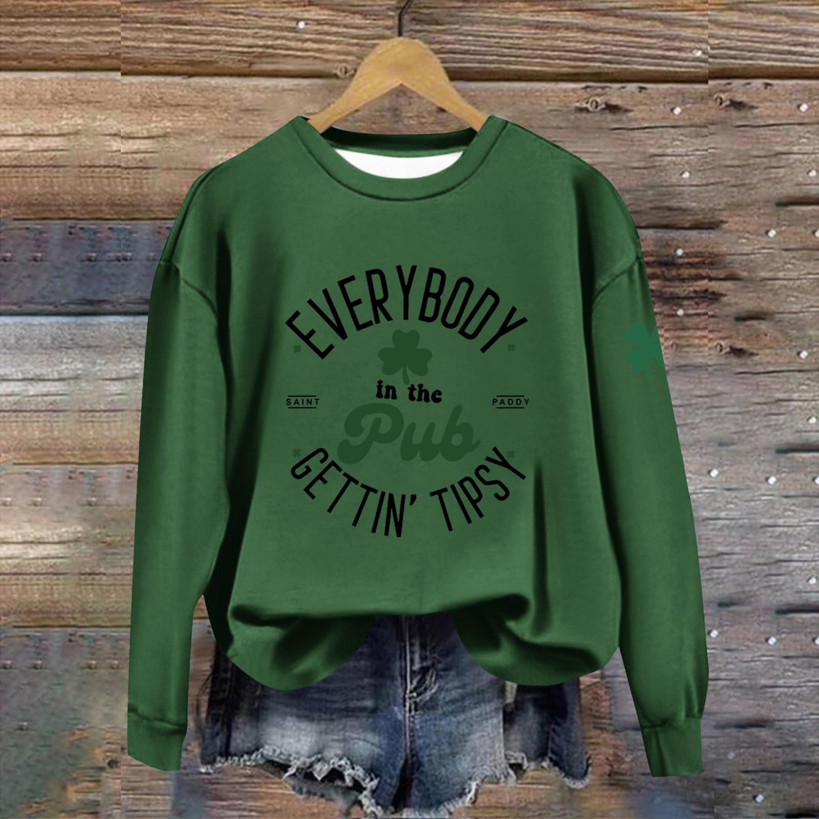 

Женская повседневная модная блузка с длинным рукавом и круглым вырезом, пуловер с принтом XXL