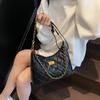 Bag women's new armpit bag, rhombus chain bag niche high-end versatile women's shoulder messenger bag