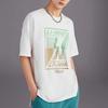 Li Ning Pattern Printed Loose Round Neck Short Sleeve T-Shirt Men Tops White AHSS127-1
