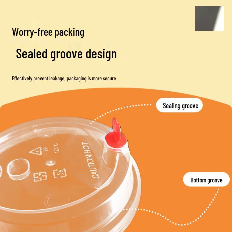 Food-Grade Transparent Milk Tea Cup Lids