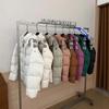 High version Lulu down jacket five-grid bread jacket short four-grid cloud three-grid puff men's and women's jacket