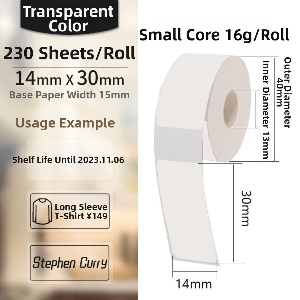 Waterproof Thermal Printer Stickers Tear-Resistant Multifunctional Thermal Printing Label Paper Replacement