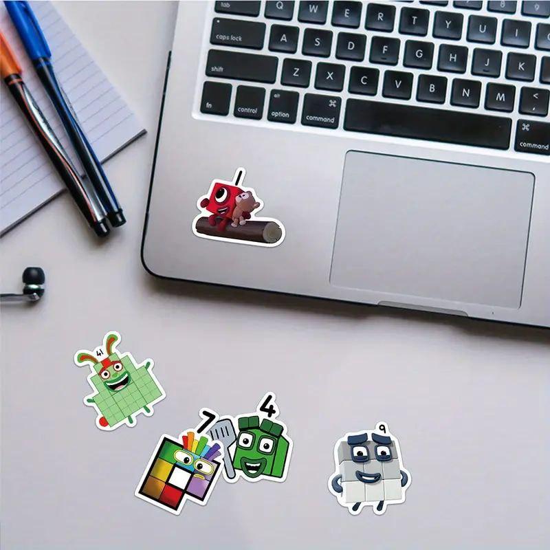 Стикеры Намбер Блокс Numberblocks стикерпак наклейки набор наклейок 52 шт