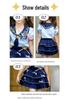 Girls' Summer Rabbit Police Costume Set - Stylish Two-Piece Performance Outfit