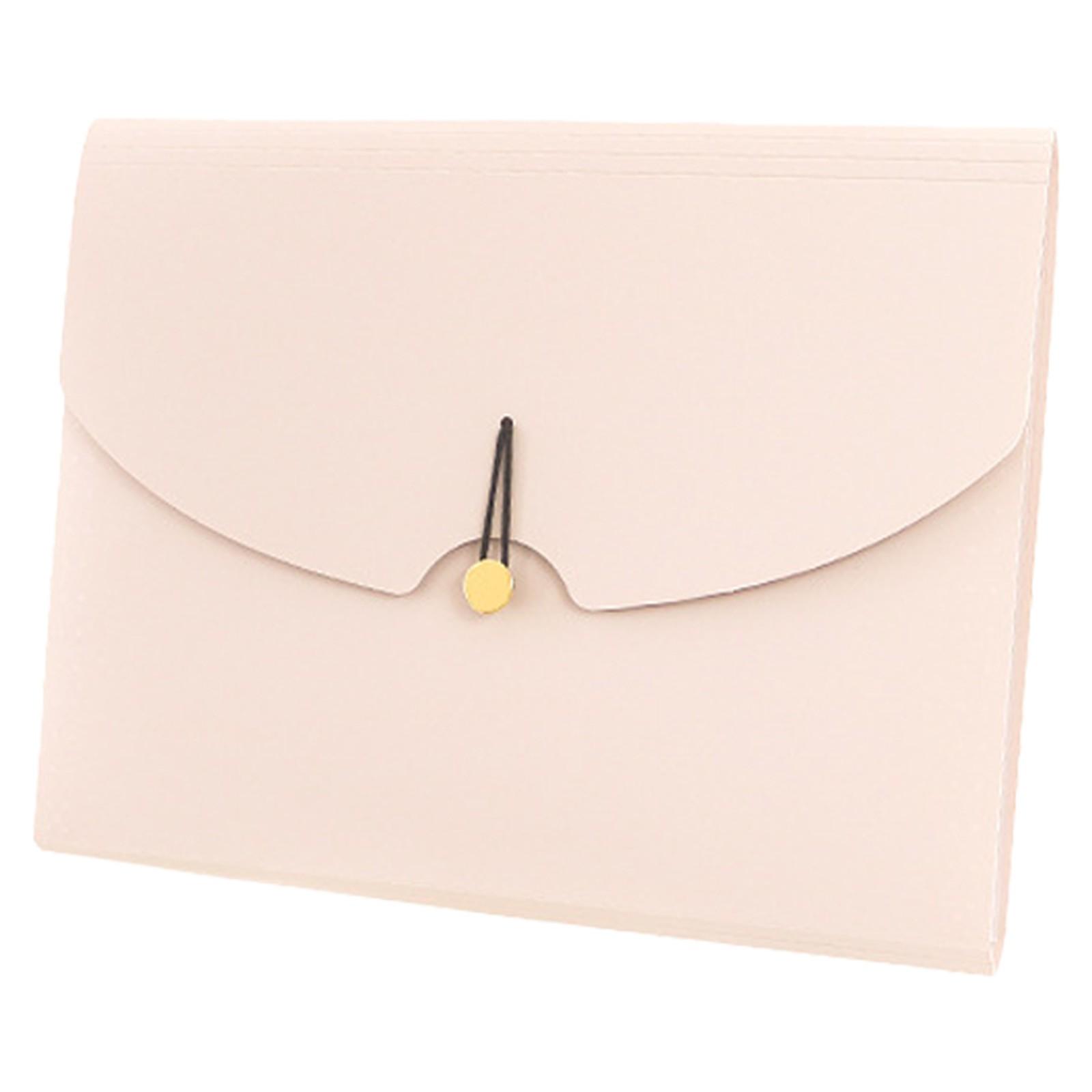 

Портативная сумка-гармошка, сумка для хранения контрольных работ для студентов, расширяющаяся папка One Size розовый