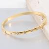 Stainless Steel Zircon Square Bracelet Buckle Bracelet Women's Jewelry Valentine's Day Gift for Her