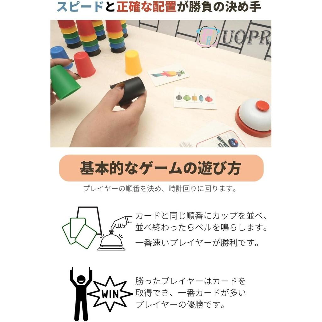 UOPR Speed Cups Board Popular Speed Competition Toy (Ages 6+) Game,