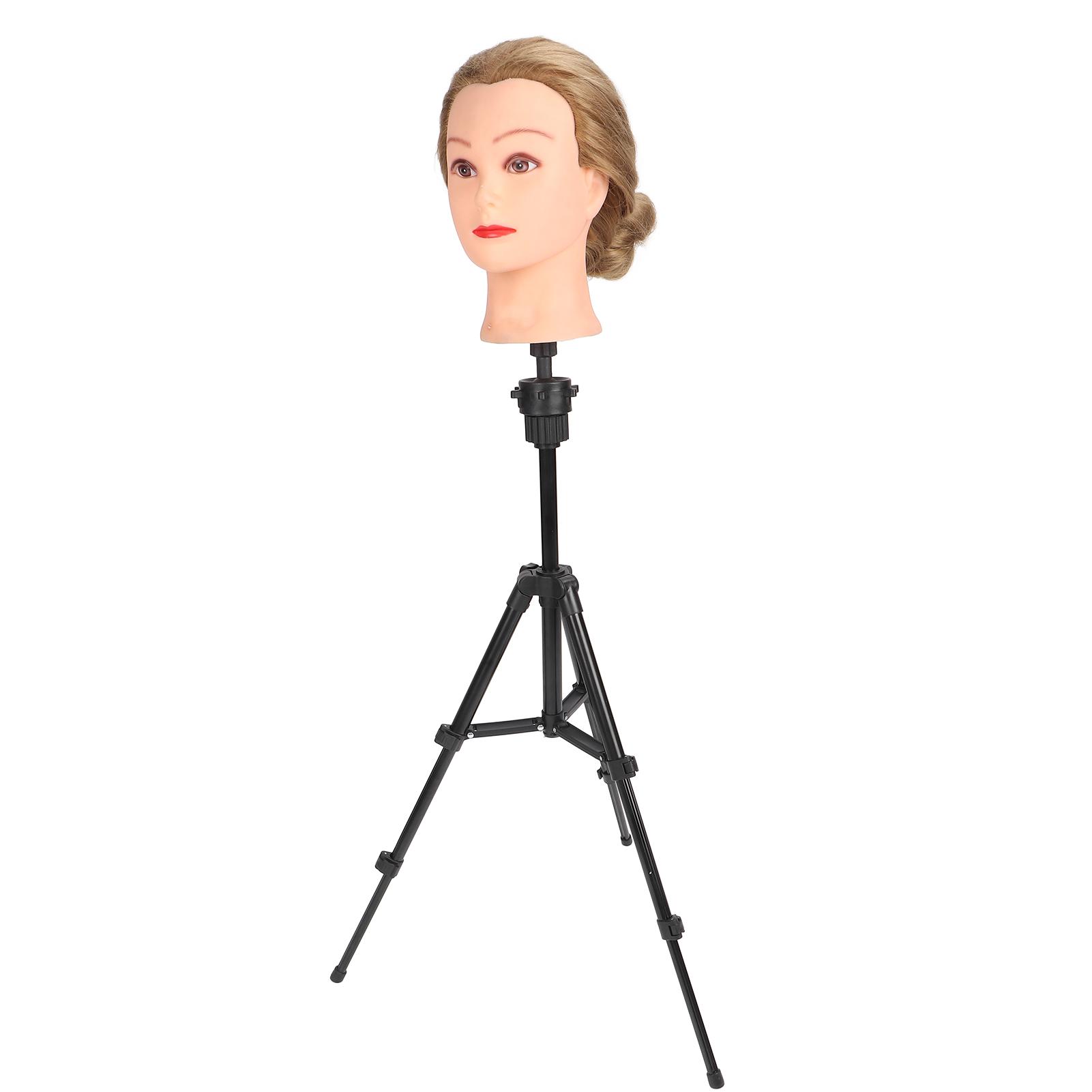 

Штатив-подставка для головы манекена из алюминиевого сплава, регулируемый держатель-кронштейн для формы головы парика для парикмахерского обучения