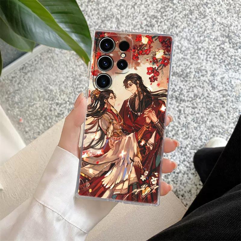Heaven Official's Blessing Anime Phone Case For Samsung S26 S25 S24 S23 Ultra S22 S20 Plus S21 S25 FE Clear Cover S26Ultra Funda