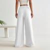 High Waist Wide Leg Pants for Women Casual Loose Fit Straight Leg Trousers with Side Zipper Closure Comfortable Long Pants