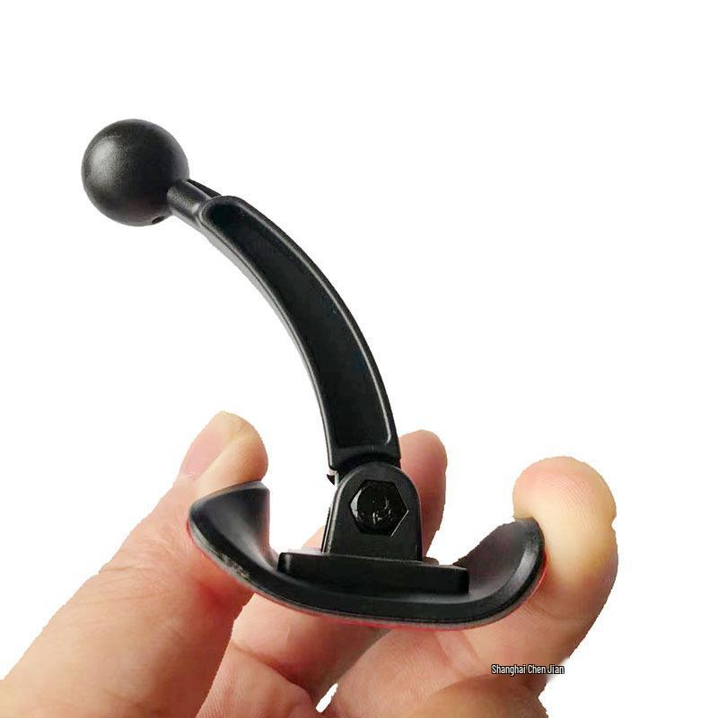 Universal Adhesive Car Phone Holder with Extended Rod and 17mm Ball Head for Curved Surfaces