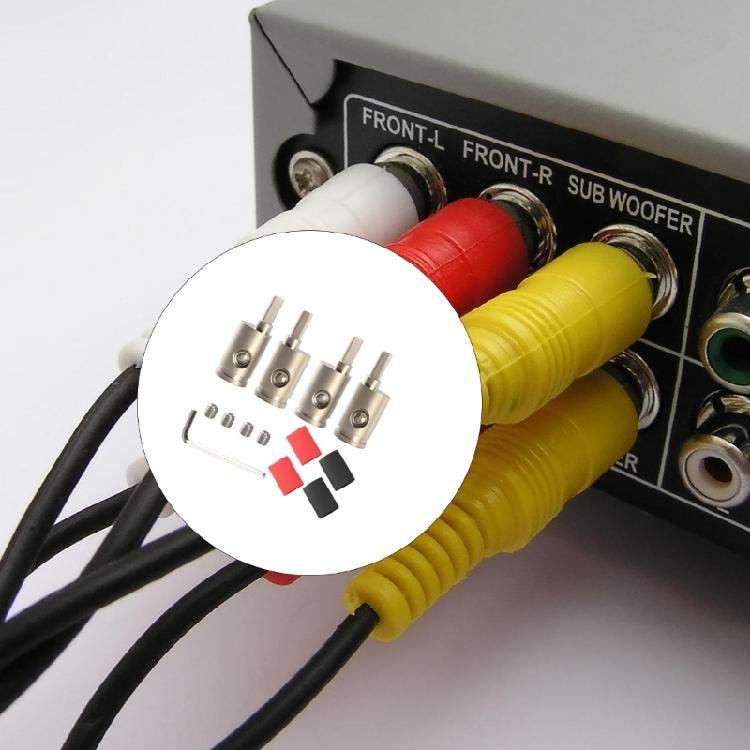 Heavy Duty Automotive Electrical Terminals 2Pair Coppers Cores Construction Amplifiers Compatibility